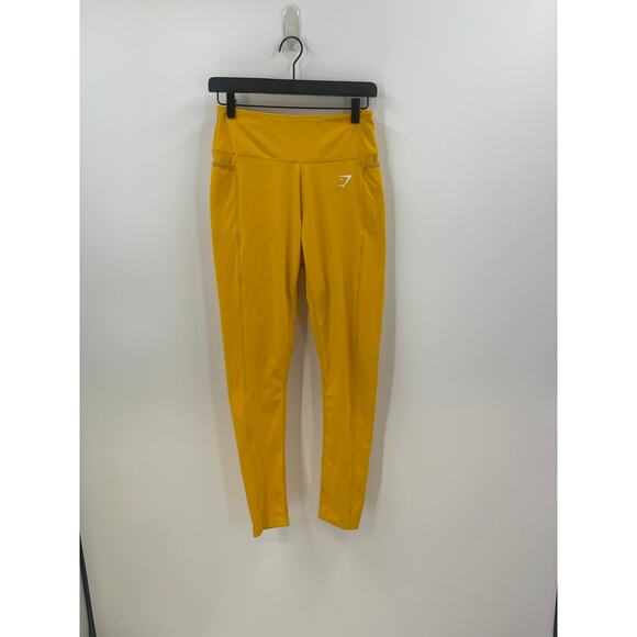 Gymshark the dreamy 2.0 leggings with side pockets in citrus yellow size Medium - Picture 1 of 7